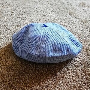 Janie and Jack Girls Baby blue Knit Beret 2T-3T NEW